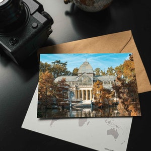 Madrid Palacio de Cristal Spagna Souvenir Parco del Retiro Cartolina Spagna Regalo Biglietto d'auguri España