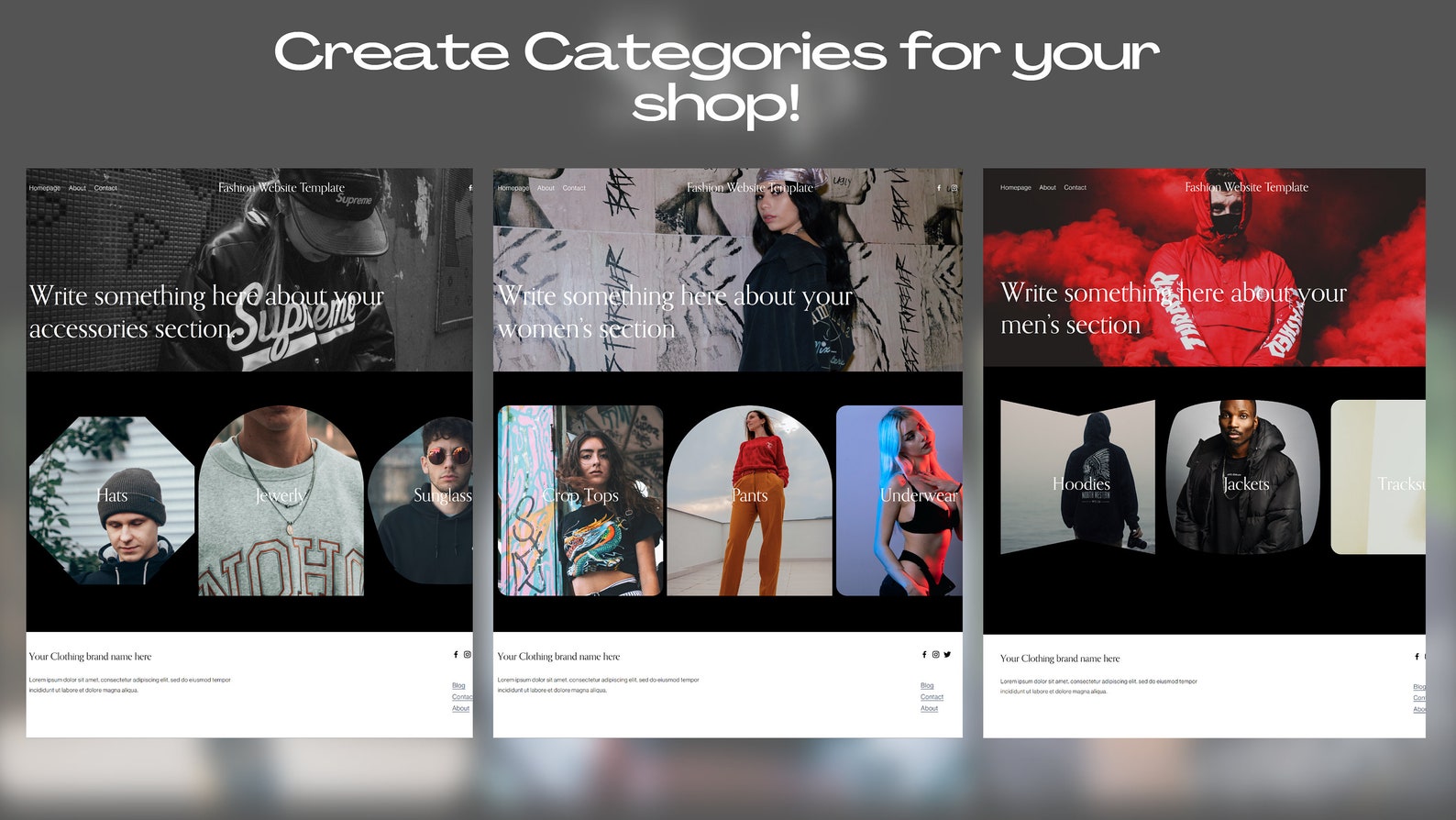 Squarespace Fashion Template Fashion Clothing Brand Clothing Store