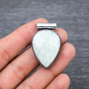 Gorgeous Moonstone Gemstone Pendant 925 Sterling Silver Pendant Handicraft Moonstone Pendant Gift For Her Gift Dad Birth Gift Fine Hand Work
