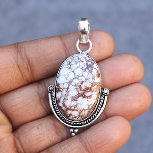 Wild Horse Jasper Pendant: 925 Sterling Silver Gemstone Jewelry