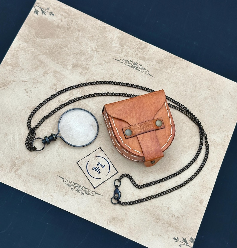 10x Pocket Monocle, Steampunk Magnifying Glass With Leather Box - Etsy