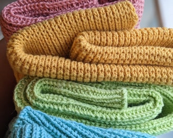 Knitted cotton blanket - 100% cotton - baby blanket