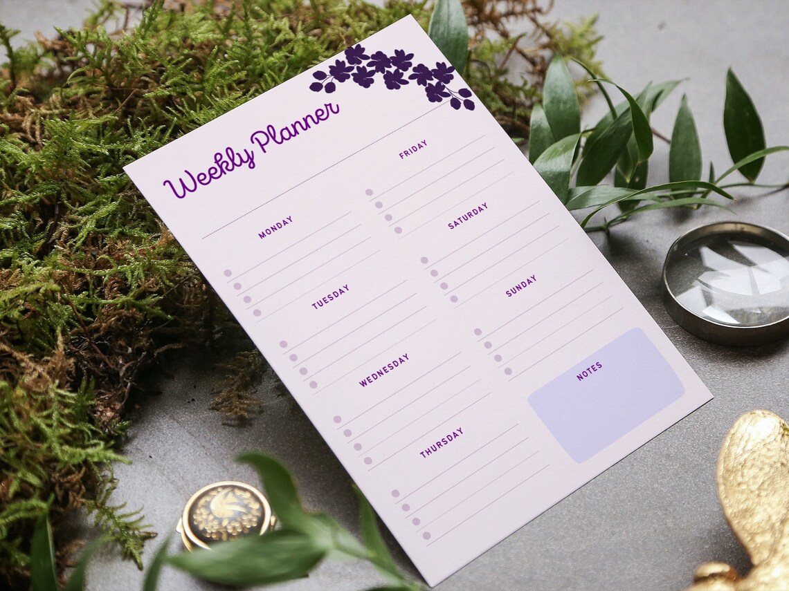 Weekly Planner Printable Digital Download - Etsy