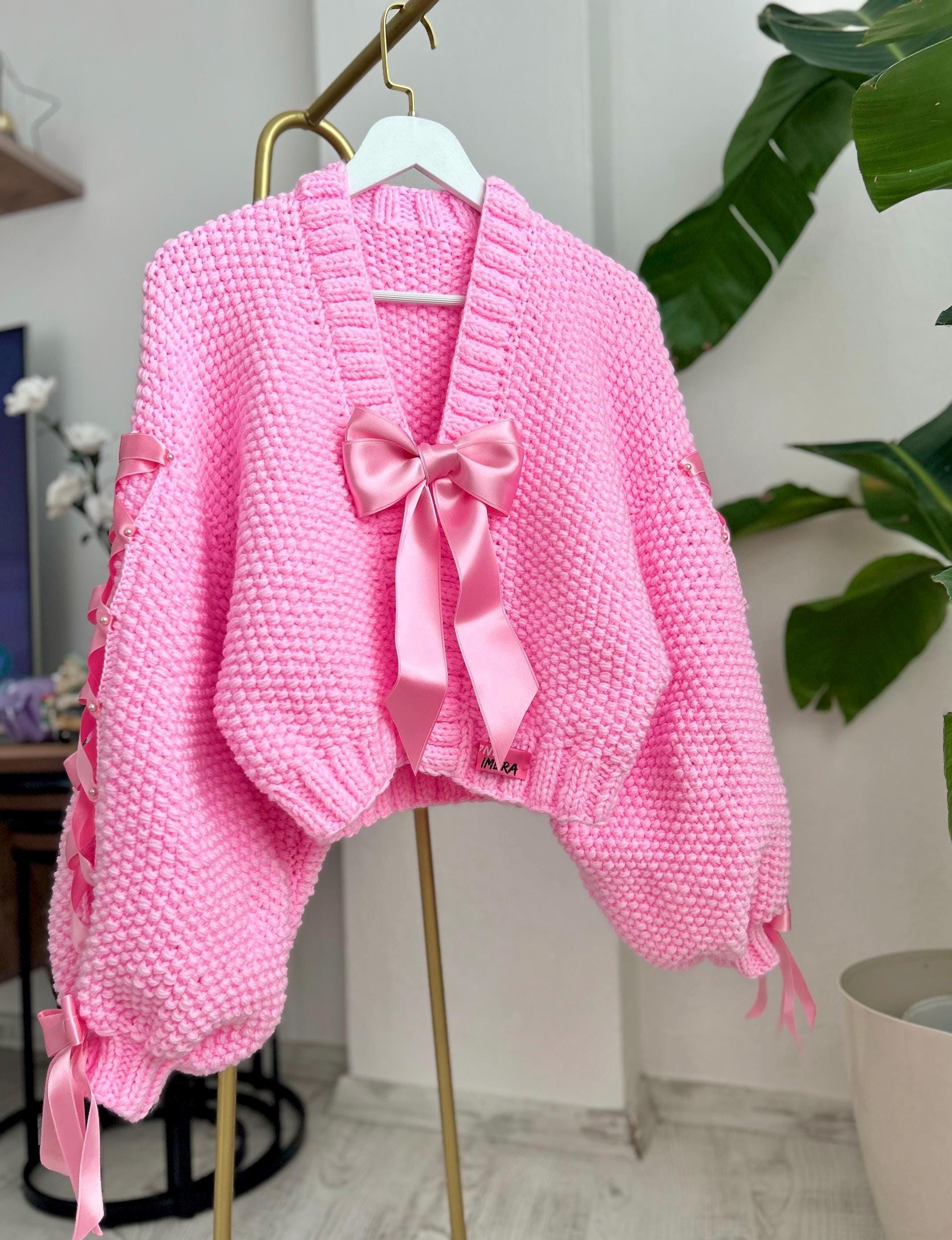 Ribbon Cardigan - Etsy Ribbon Cardigan - Etsy
