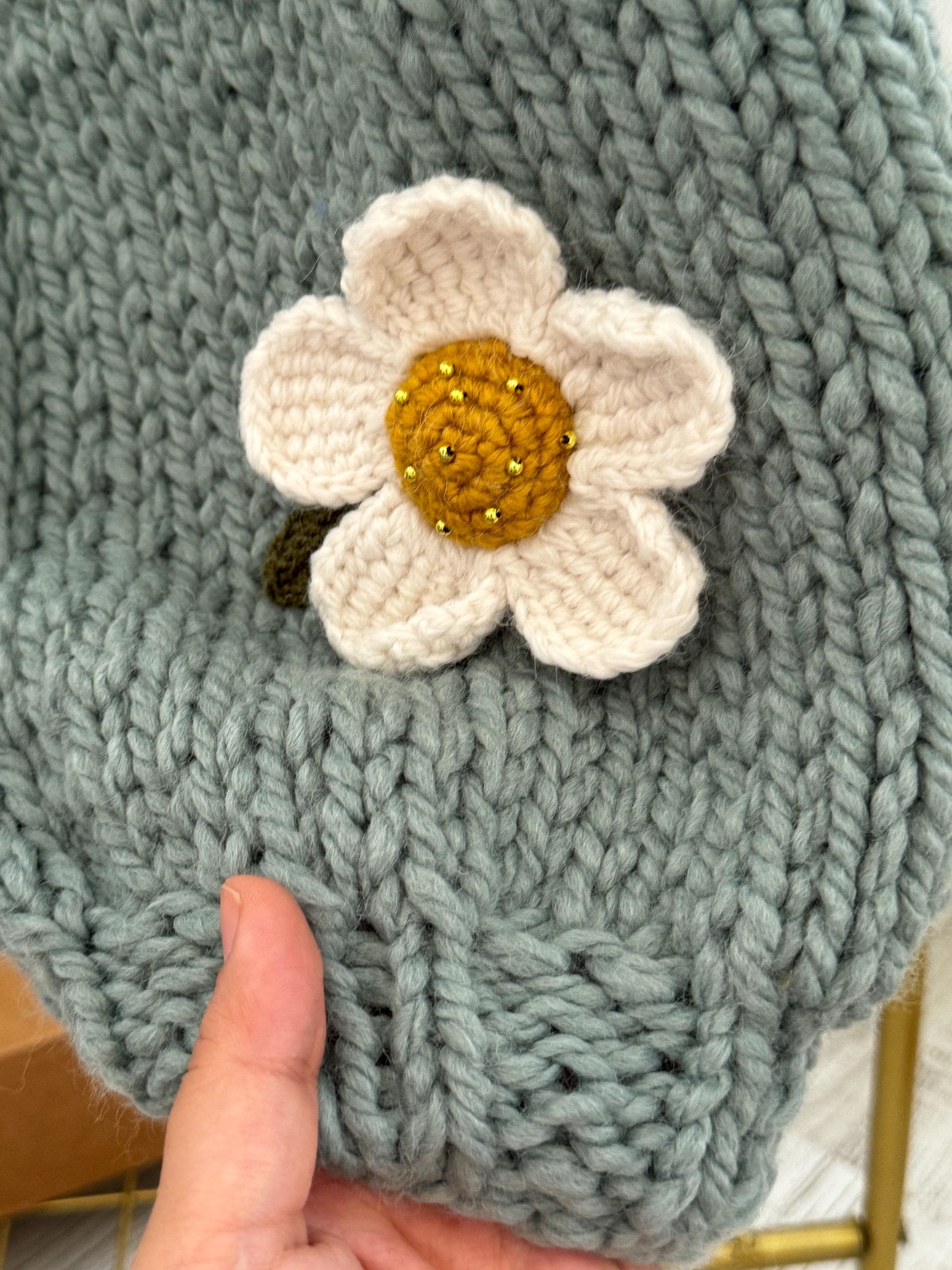 Pnkimera 3D Daisy Cardigan, Daisy Knit Jacket, Pink Daisy Pnkimera 3D Daisy Cardigan, Daisy Knit Jacket, Pink Daisy