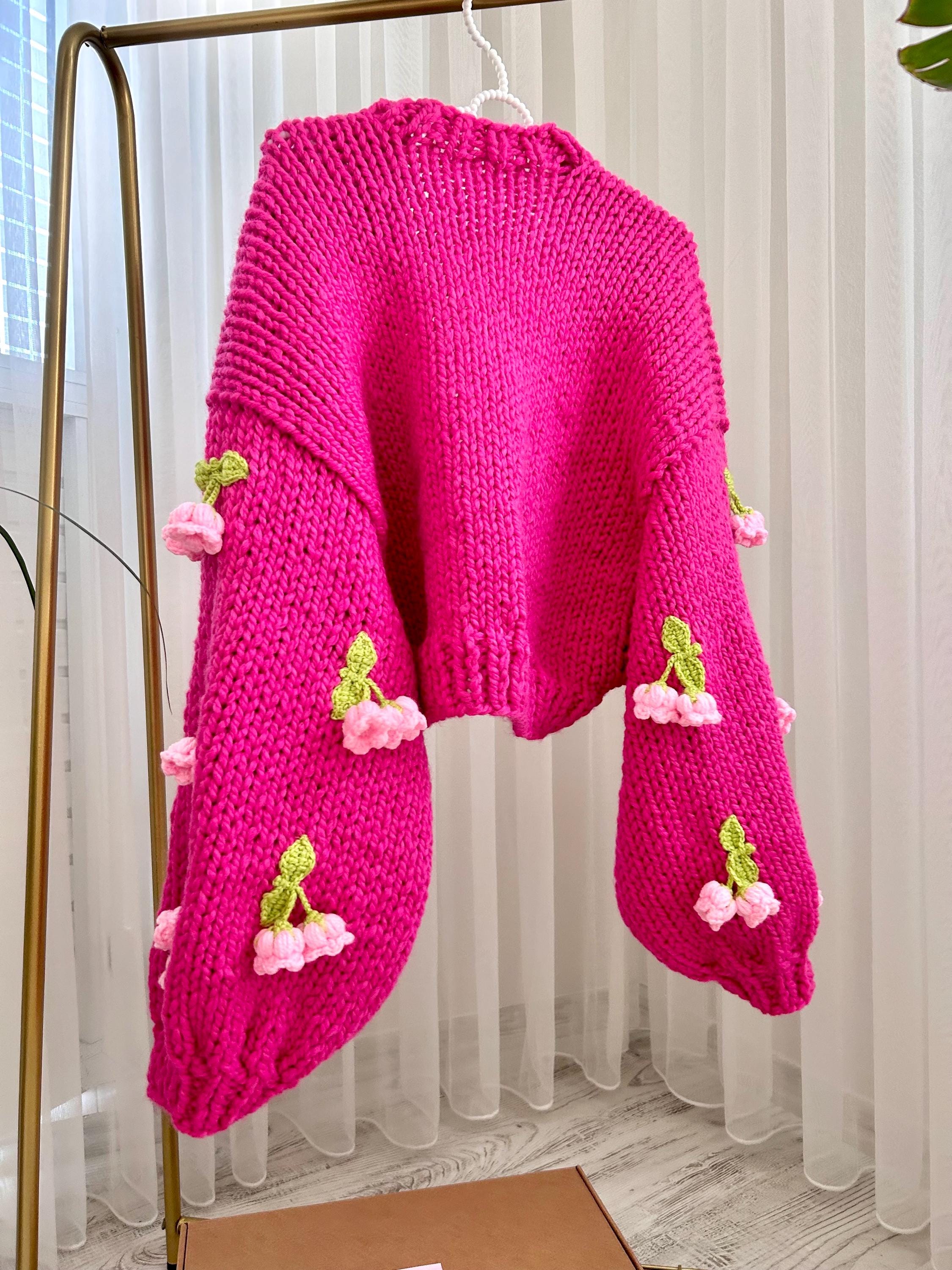Pnkimera Lily of the Valley Sweater Cardigan, Vintage