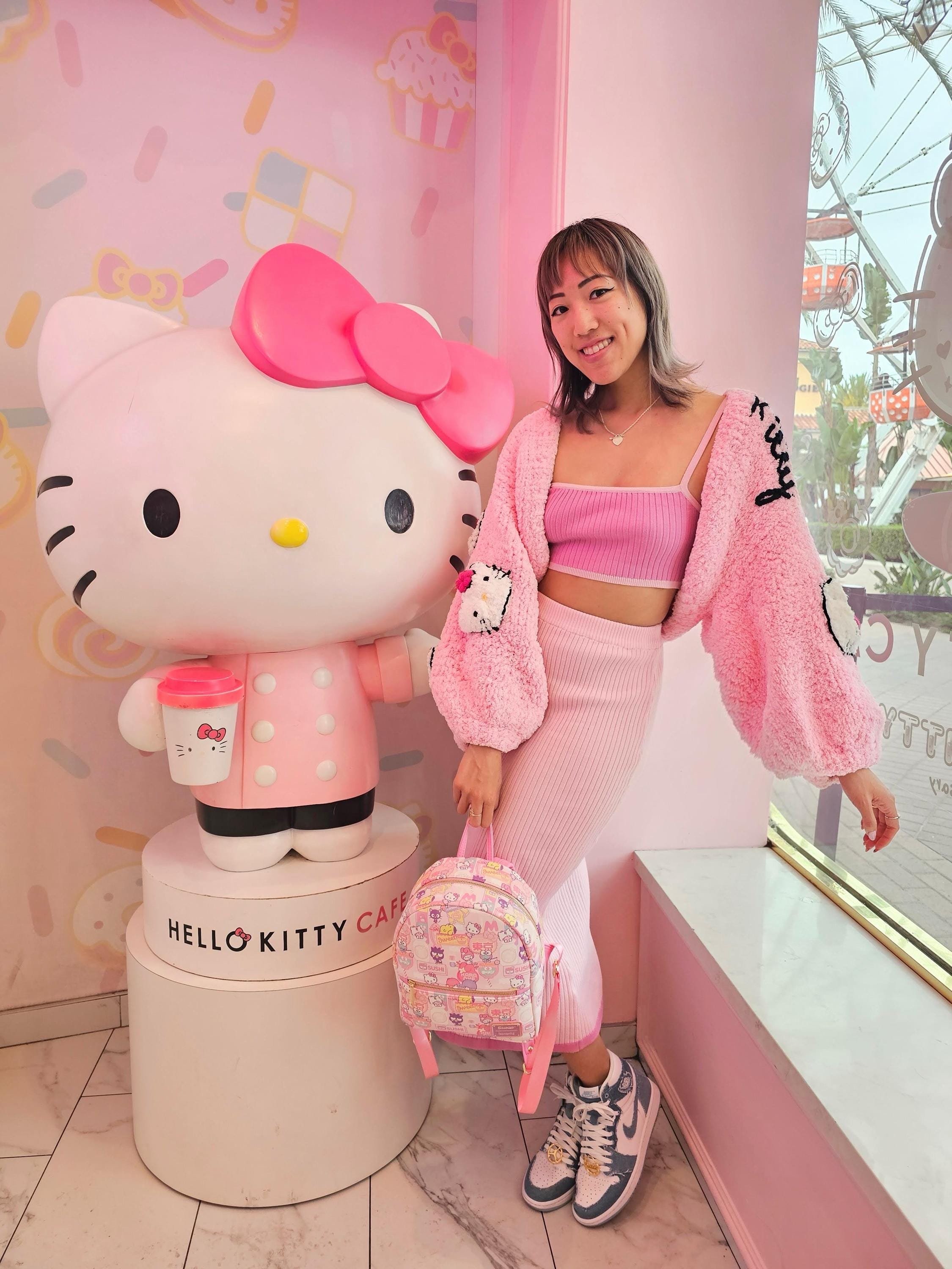 PINK HOUSE×HELLO KITTY ネコ耳付きフードカーディガン - メルカリ