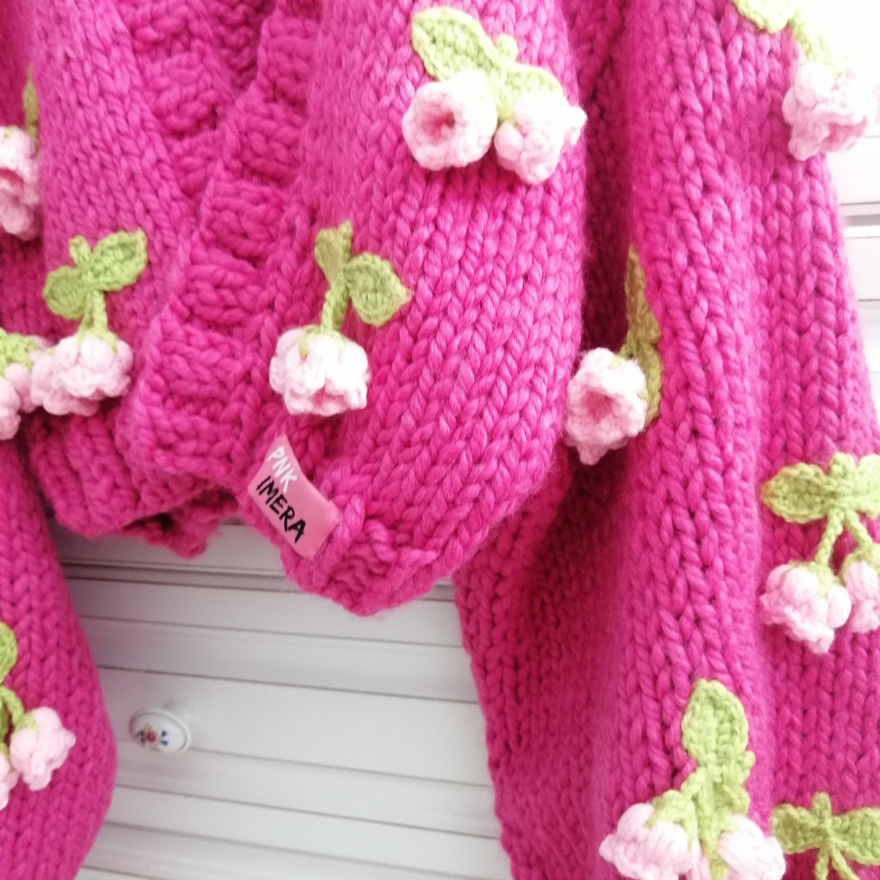 Pnkimera Lily of the Valley Sweater Cardigan, Vintage