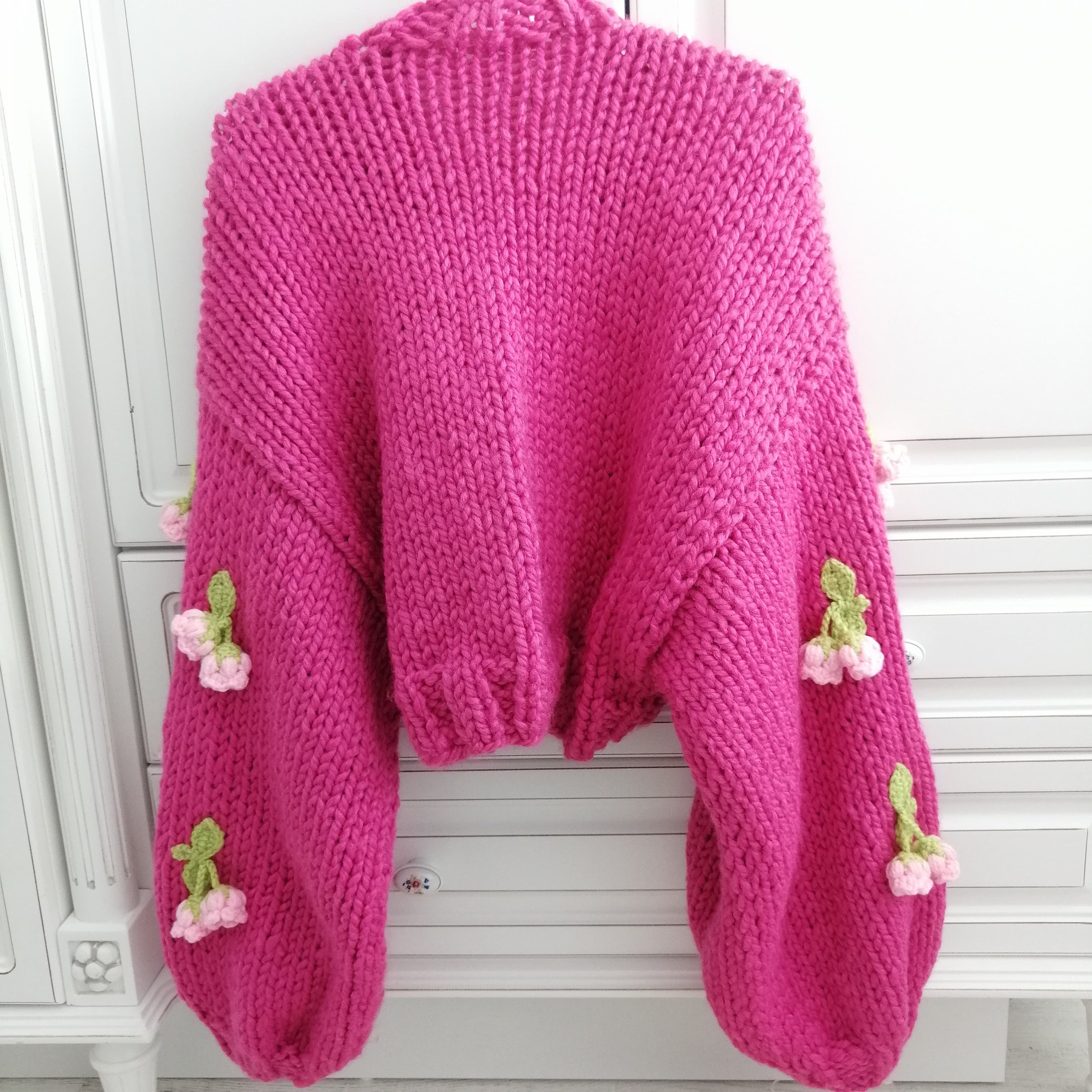 Pnkimera Lily of the Valley Sweater Cardigan, Vintage
