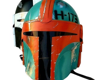 Battle Damaged Star Wars Helmet Star Wars Mandalorian Cosplay Mandalorian Helmet Mandalorian Armor Boba Fett Costume