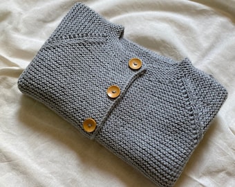 Gray Cardigan for Kids, Knitted Kids Cardigans, Kids Cardigans, Kids Clothes, Knitted Kids Clothes, Knit clothing for kids, Kidswear