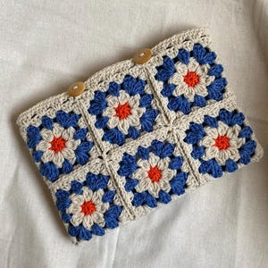 Granny Square Book Sleeve, Crochet Book Sleeve, Crochet Book Cover