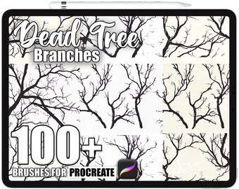 100+ Procreate Dead Tree Branches Brushes, Realistic Texture Brushes for Procreate, Instant Digital Download