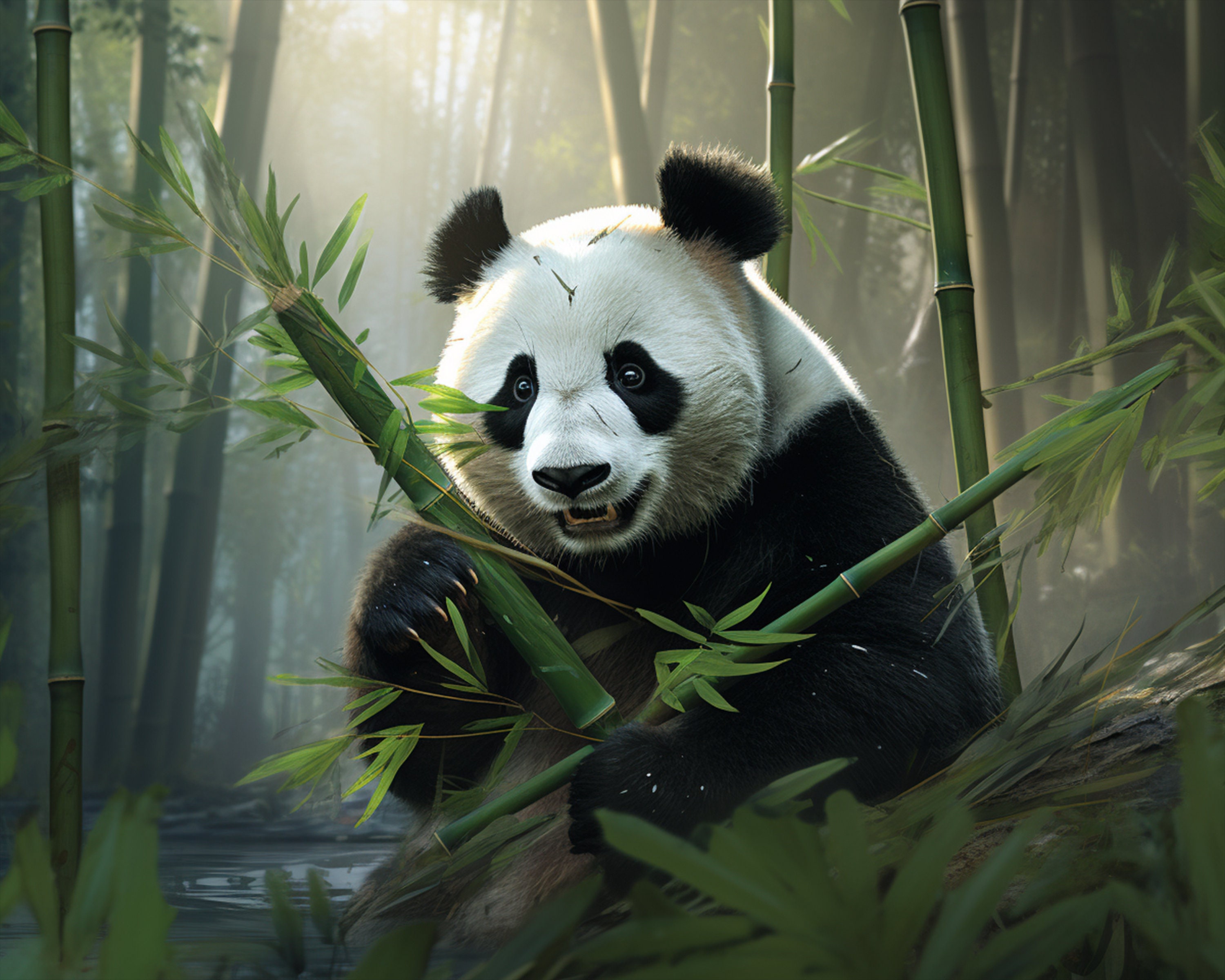 100+ Procreate Panda Stamps, Panda With Bamboo and Foresst Brushes for ...