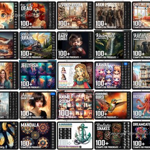 Oltre 130.000 articoli in tutto il negozio, timbri per Procreate, pennelli per Procreate, download digitale immediato. immagine 10