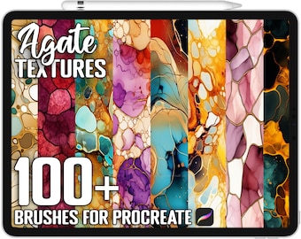 100+ Procreate Achat Texturbürsten, realistische Pinsel für Procreate, sofortiger digitaler Download