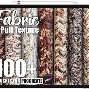 Plus de 100 pinceaux pour tissu Procreate, brosses de texture réalistes pour procréer, téléchargement numérique instantané