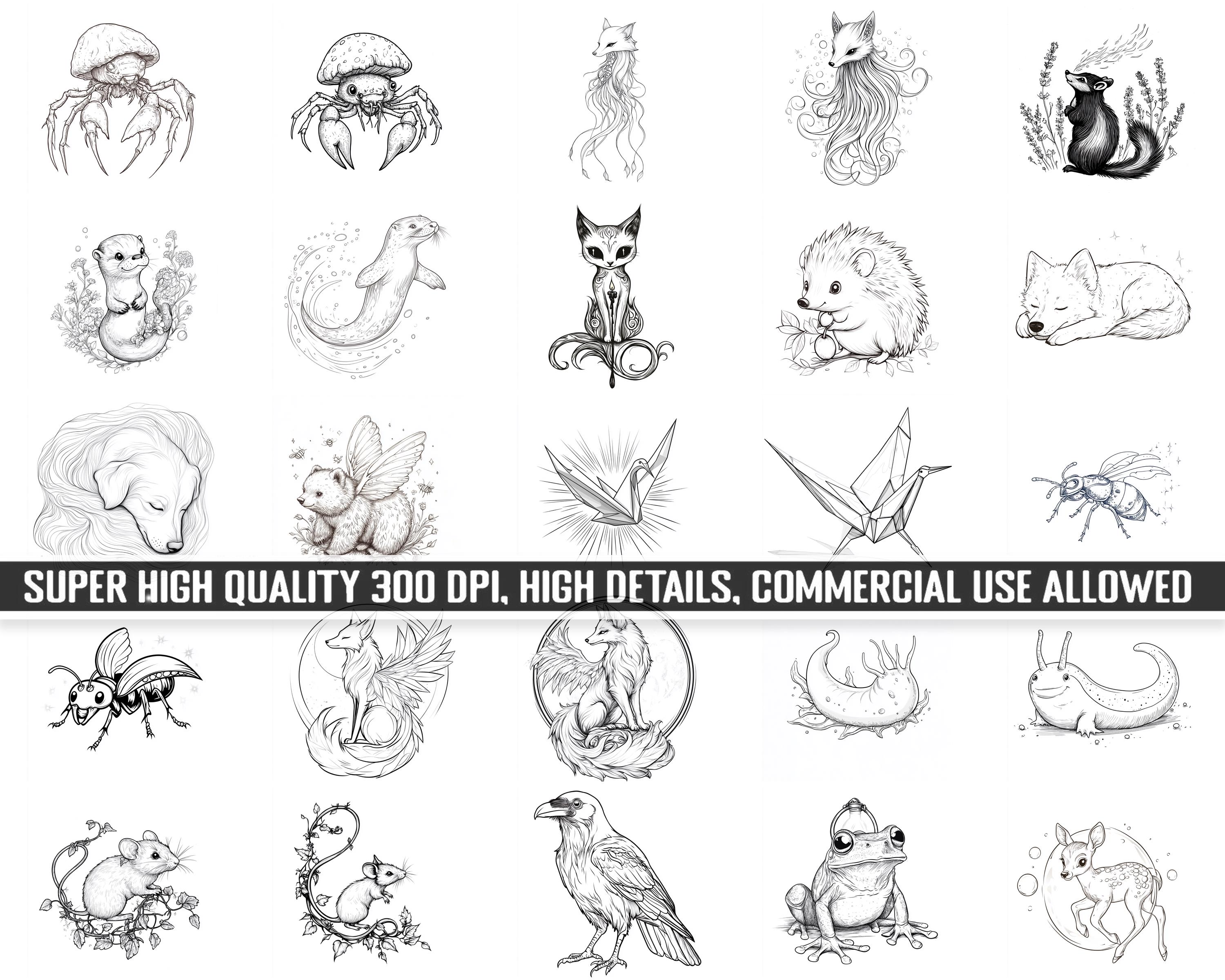 100+ Procreate Magical Creatures Fairytale Stamps, Realistic Brushes ...