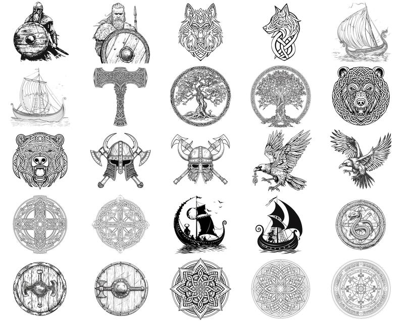 100-procreate-celtic-viking-stamps-brushes-for-procreate-instant