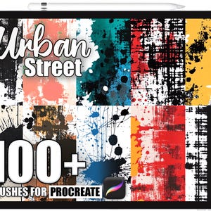 100+ Procreate Urban Street Stain Brushes, Realistic Texture Brushes for Procreate, Instant Digital Download