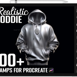 100+ Procreate Hoddie Stamps, Hoddie Brushes for Procreate, Instant Digital Download