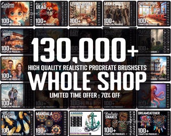 Plus de 130 000 produits dans toute la boutique, tampons pour procréer, pinceaux pour procréer, téléchargement numérique instantané