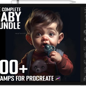100+ Procreate Baby Stamps, The Complete Baby Bundle for Procreate, Instant Digital Download