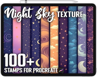 100+ Procreate Night Sky Brushes, Realistic Brushes for Procreate, Instant Digital Download
