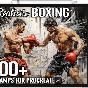 100+ Procreate Boxing Stamps, Realistic Boxing Brushes for Procreate, Instant Digital Download