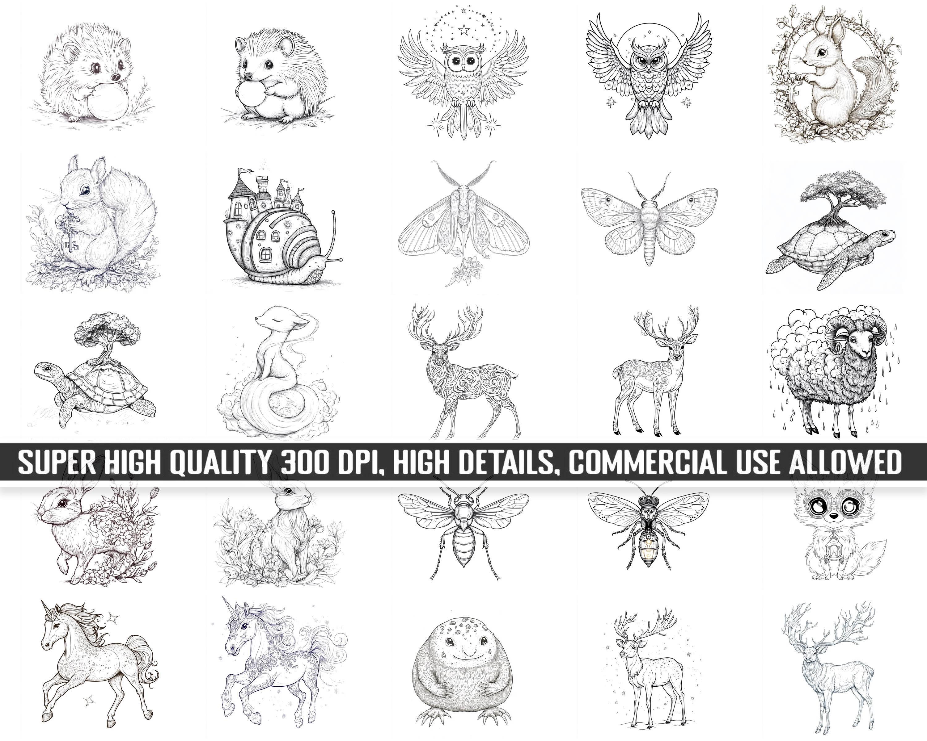 100+ Procreate Magical Creatures Fairytale Stamps, Realistic Brushes ...