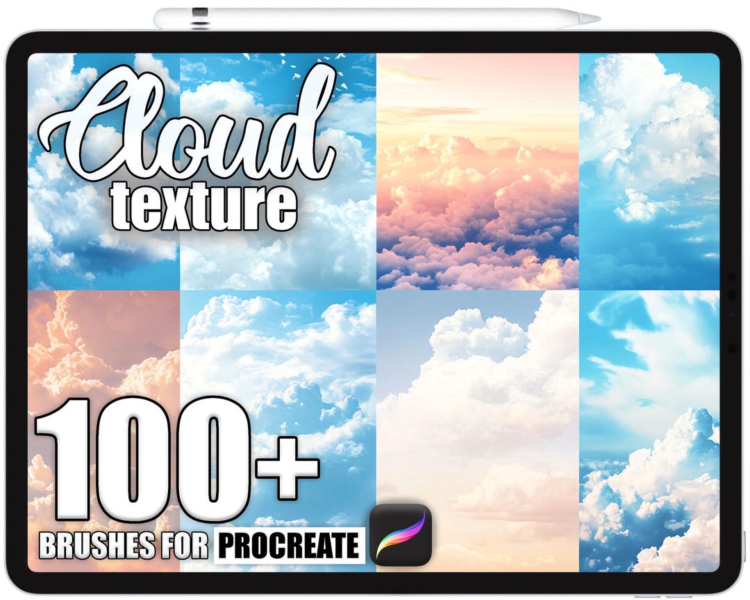 100+ Procreate Cloud Texture Brushes, Realistic Texture Brushes for ...
