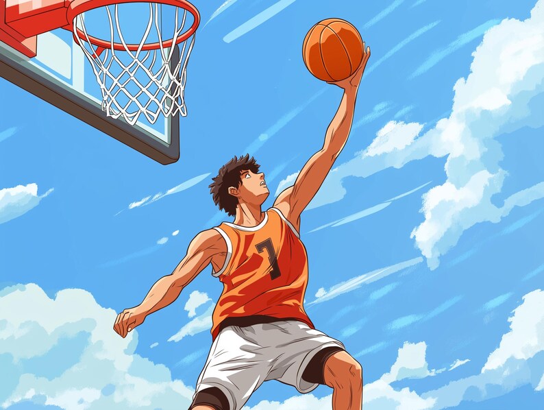 100+ Procreate Basketball Pose Stamps, Action Basketball Brushes for ...