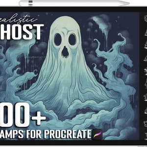 100+ Procreate Ghost Stamps, Ghost Brushes for Procreate, Instant Digital Download