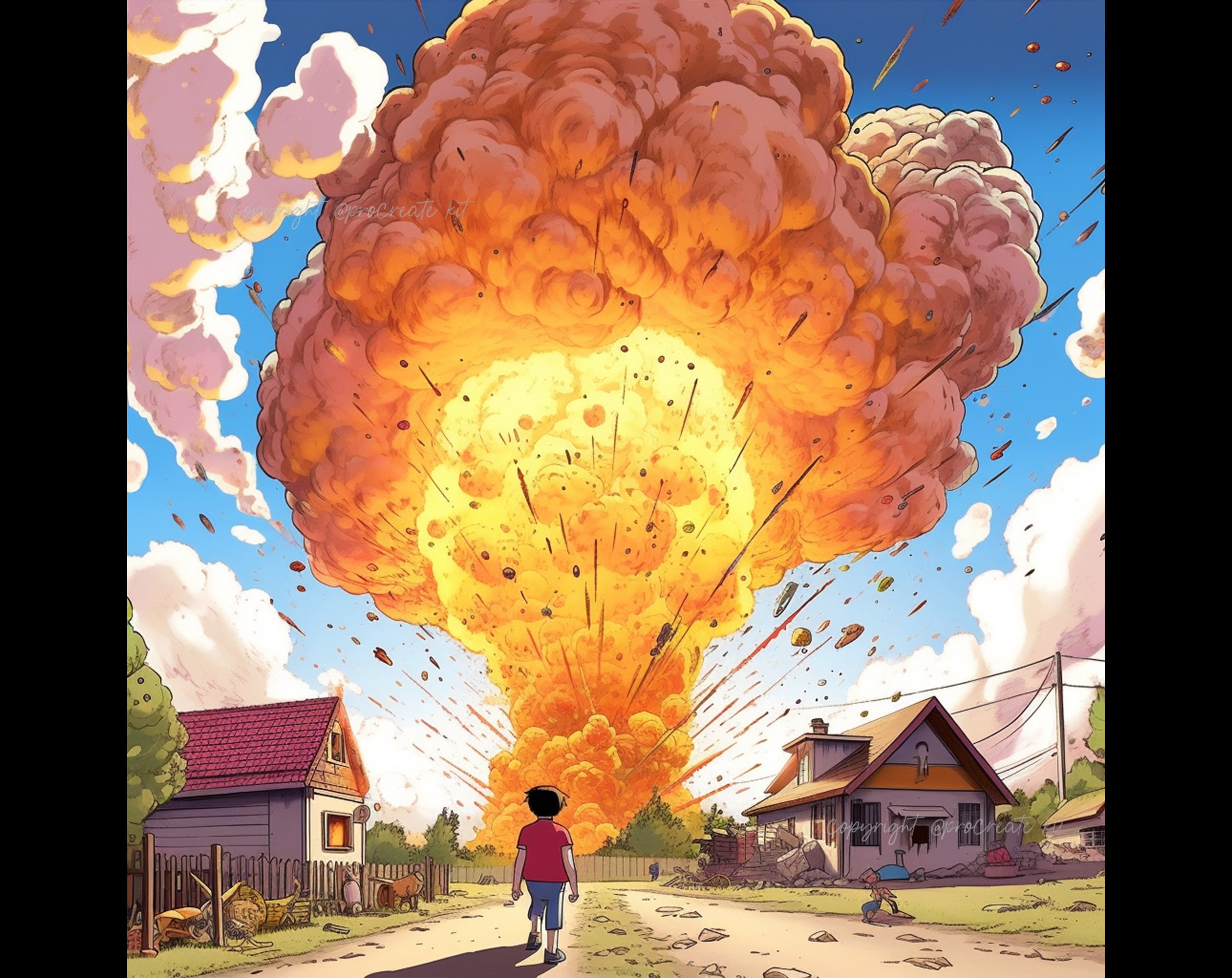 100+ Procreate Anime Explosion Stamps, Comic Explosion Brushes for ...