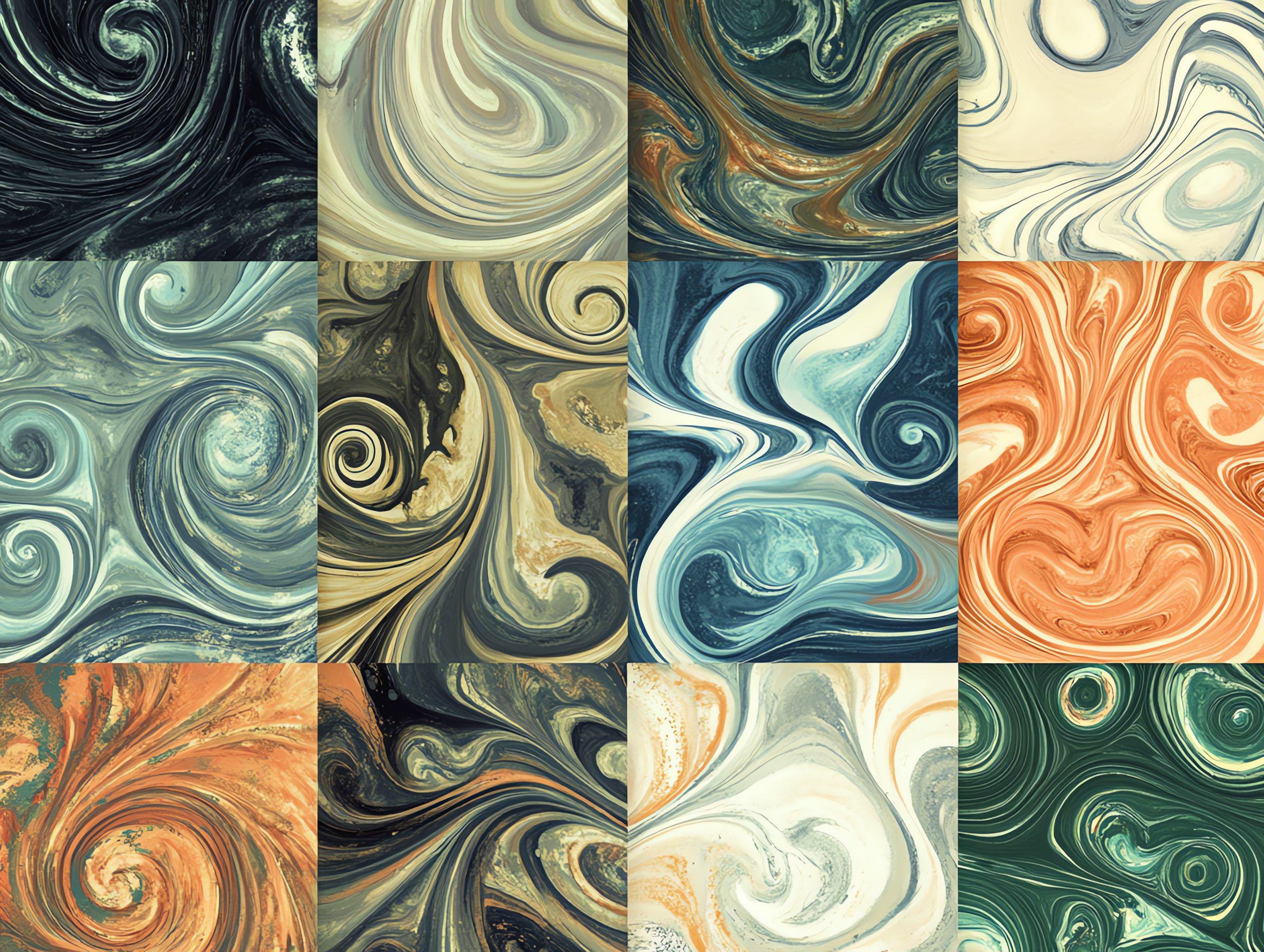 100+ Procreate Baroque Swirl Brushes, Realistic Texture Brushes for ...