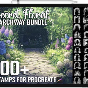 100+ Procreate Secret Floral Archway Stamps, Brushes for Procreate, Instant Digital Download