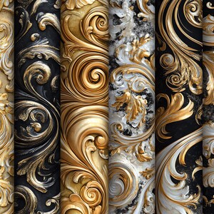 100+ Procreate Baroque Swirl Brushes, Realistic Texture Brushes for ...