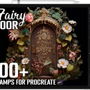 100+ Procreate Fairy Door Stamps, Fairy Door Brushes for Procreate, Instant Digital Download