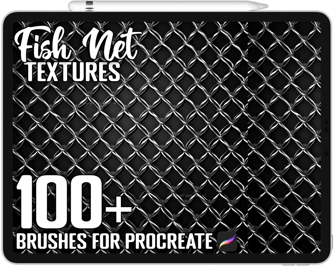 100 Procreate Texture Brushes, Realistic Brushes for Procreate