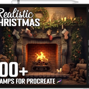 100+ Procreate Weihnachtsstempel, Weihnachten Guide Brushset Bundle für Procreate, Sofortiger digitaler Download