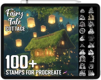 100+ Fairy Tale Cottage Procreate Stamps, Brushes for Procreate ...