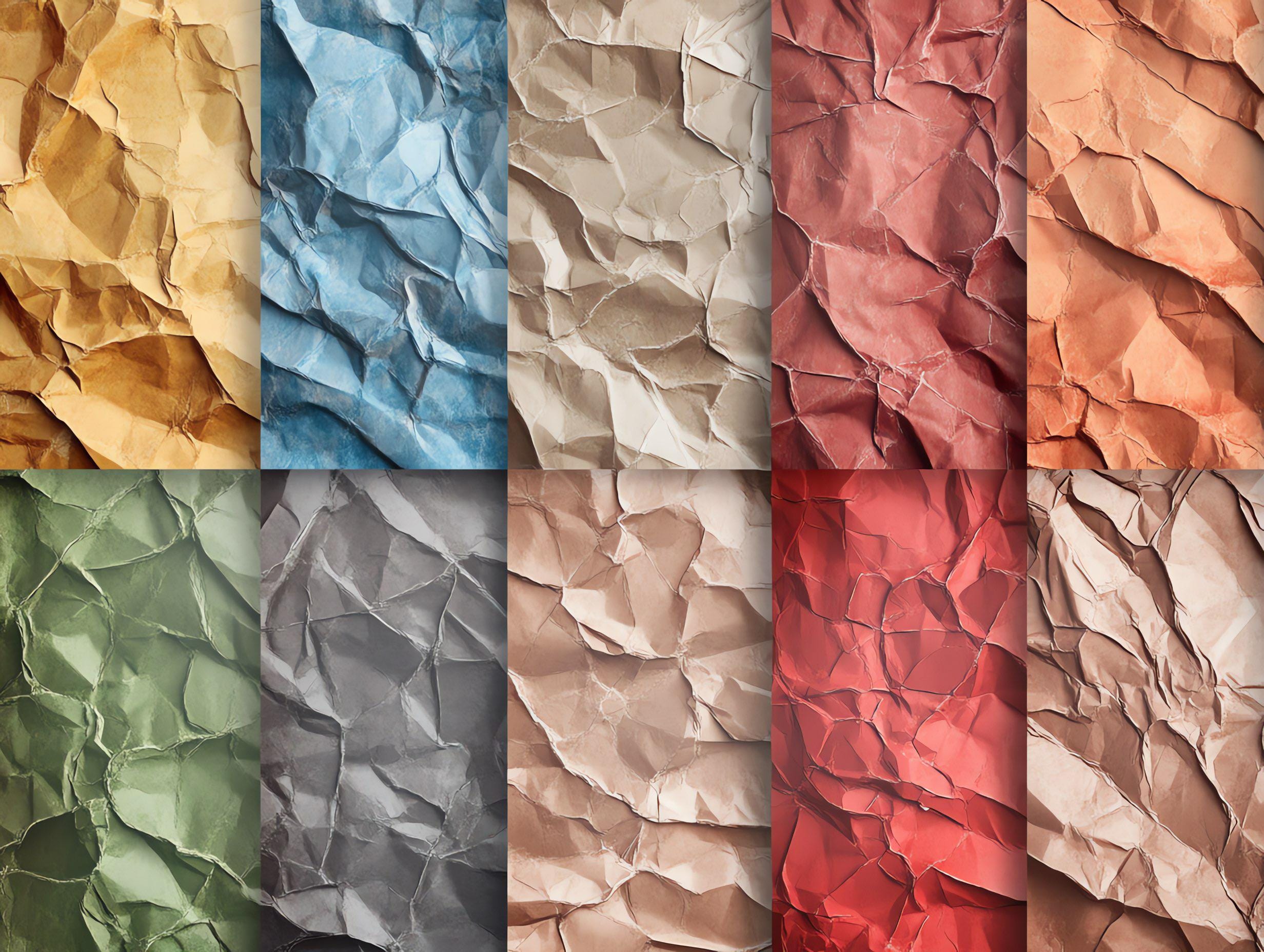 100+ Procreate Crumpled Paper Brushes, Realistic Texture Brushes for ...