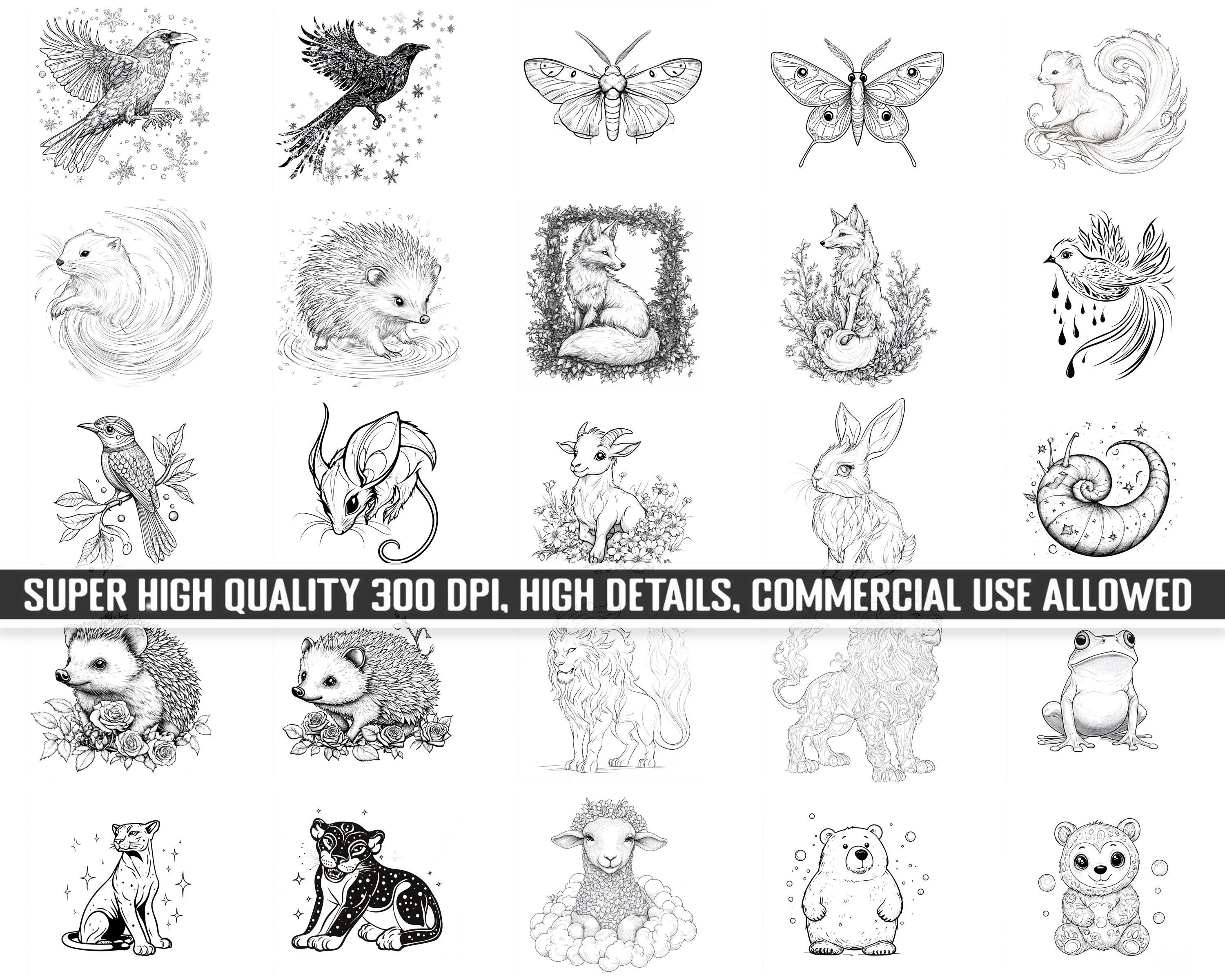 100+ Procreate Magical Creatures Fairytale Stamps, Realistic Brushes ...