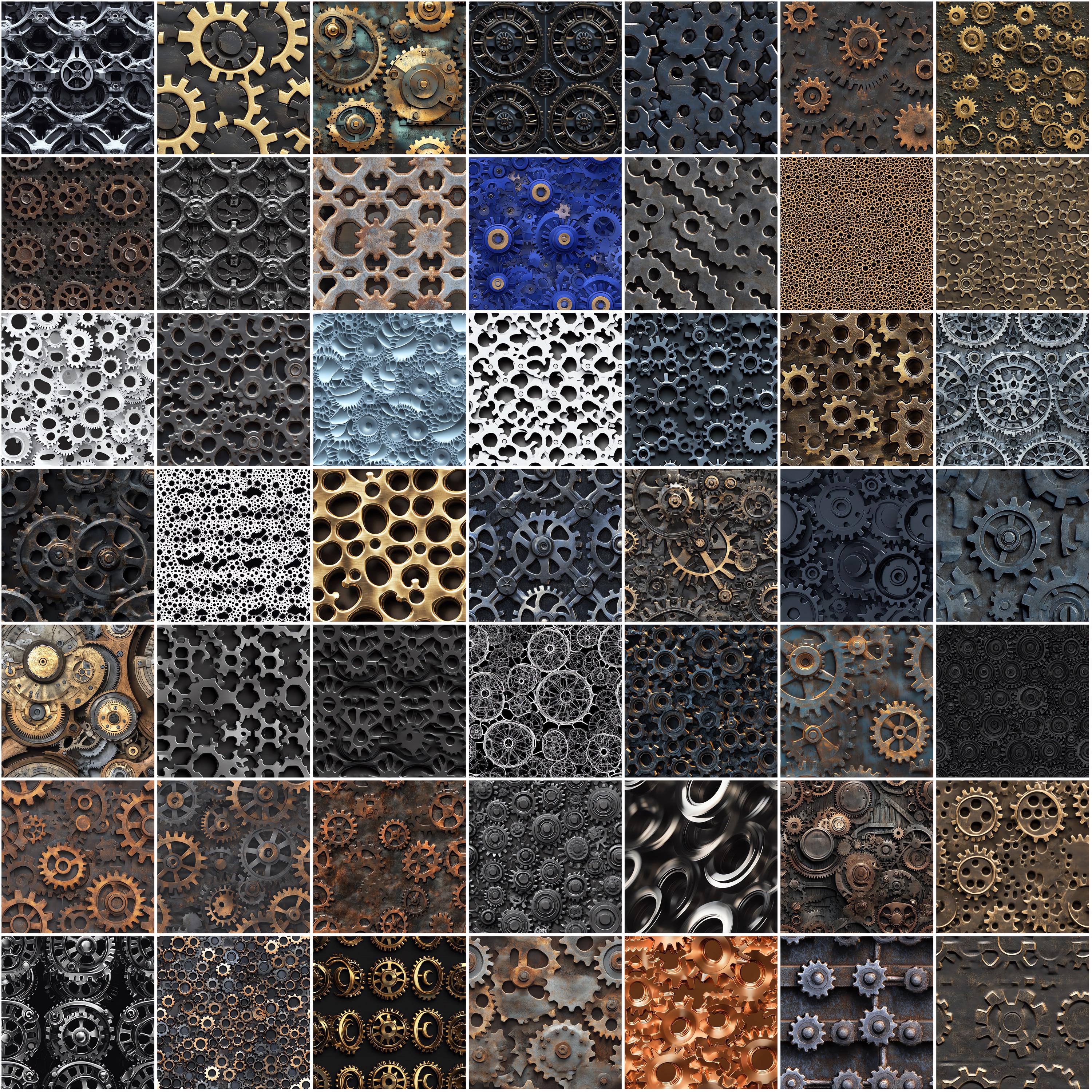 100+ Procreate Interlocking Cog Wheels Brushes, Realistic Texture ...