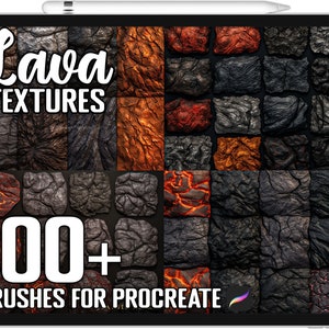 100+ Procreate Lava Rock Texture Brushes, Realistic Brushes for Procreate, Instant Digital Download