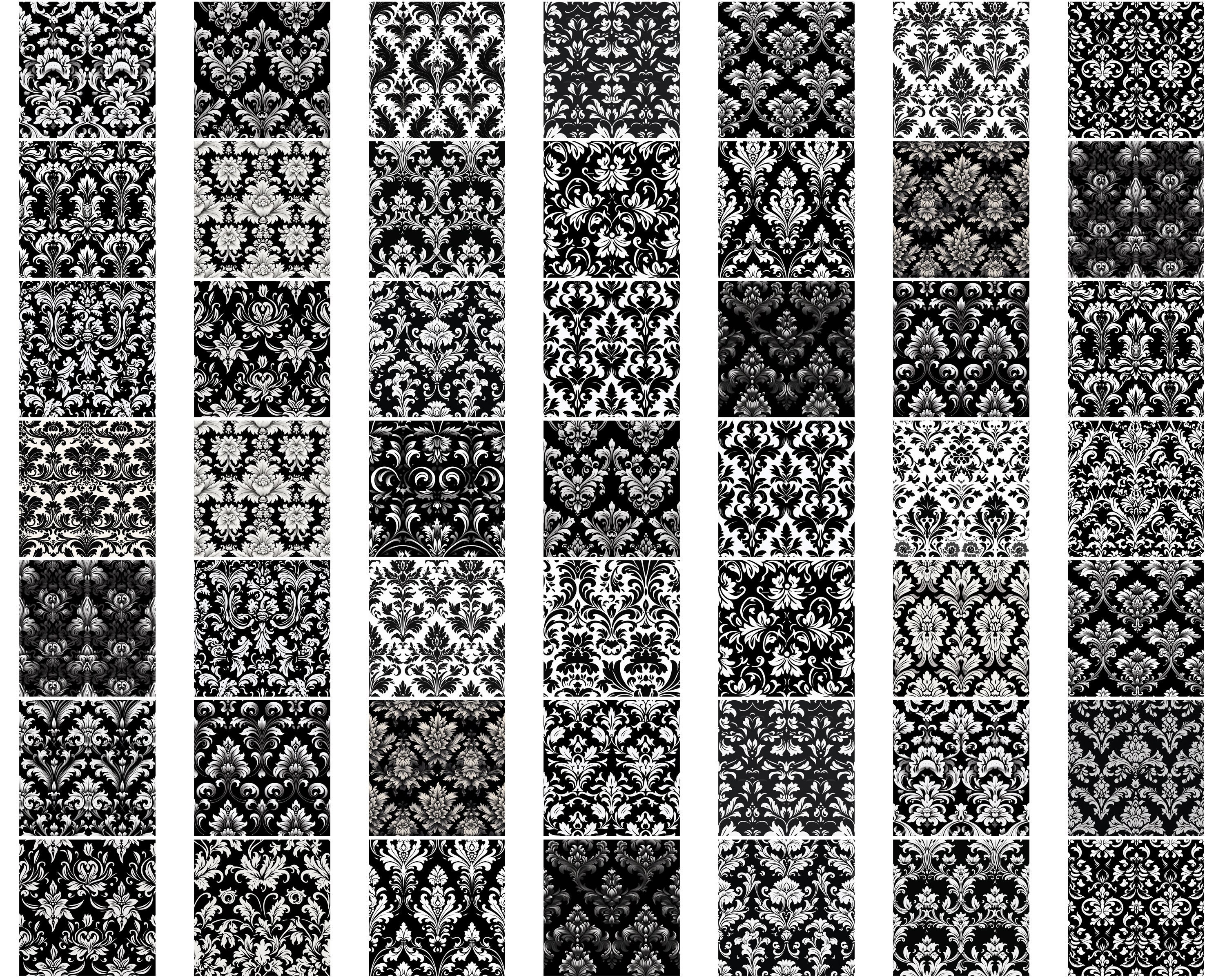 100+ Procreate Damask Pattern Texture Brushes, Realistic Brushes for ...
