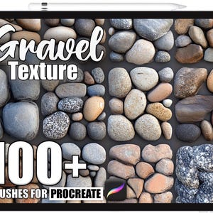 100+ Procreate Gravel Texture Brushes, Realistic Texture Brushes for Procreate, Instant Digital Download