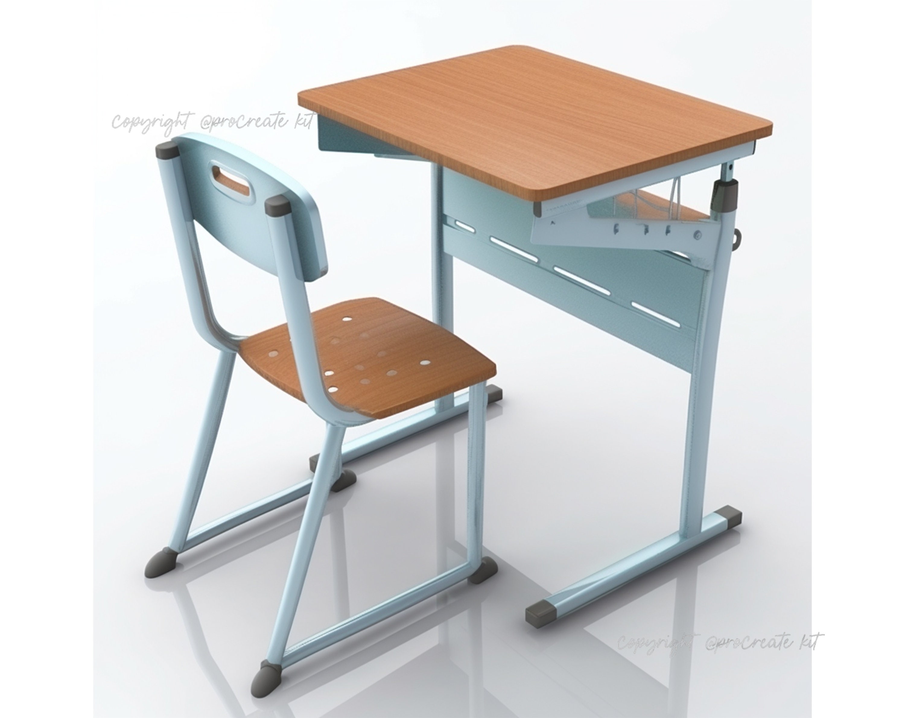 100+ Procreate School Furniture Stamps, School Furniture Brushes for ...