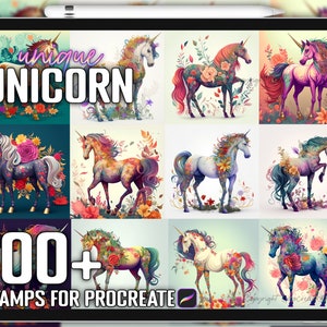 Procreate Einhorn Stempel, Einhorn Pinsel für Procreate, Sofortiger Digitaler Download
