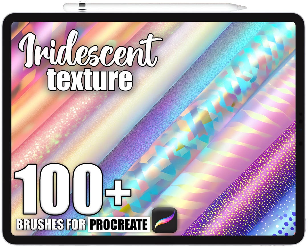 100+ Procreate Iridescent Texture Brushes, Realistic Texture Brushes ...